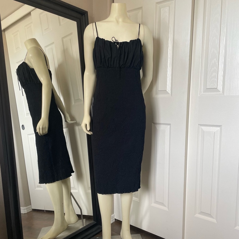 J. Crew Smocked Tie-front Dress - Picture 5 of 5